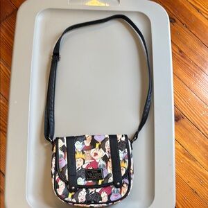 Disney Black Floral Crossbody Bag